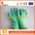 Green Nylon Green Latex Gloves Dnl412